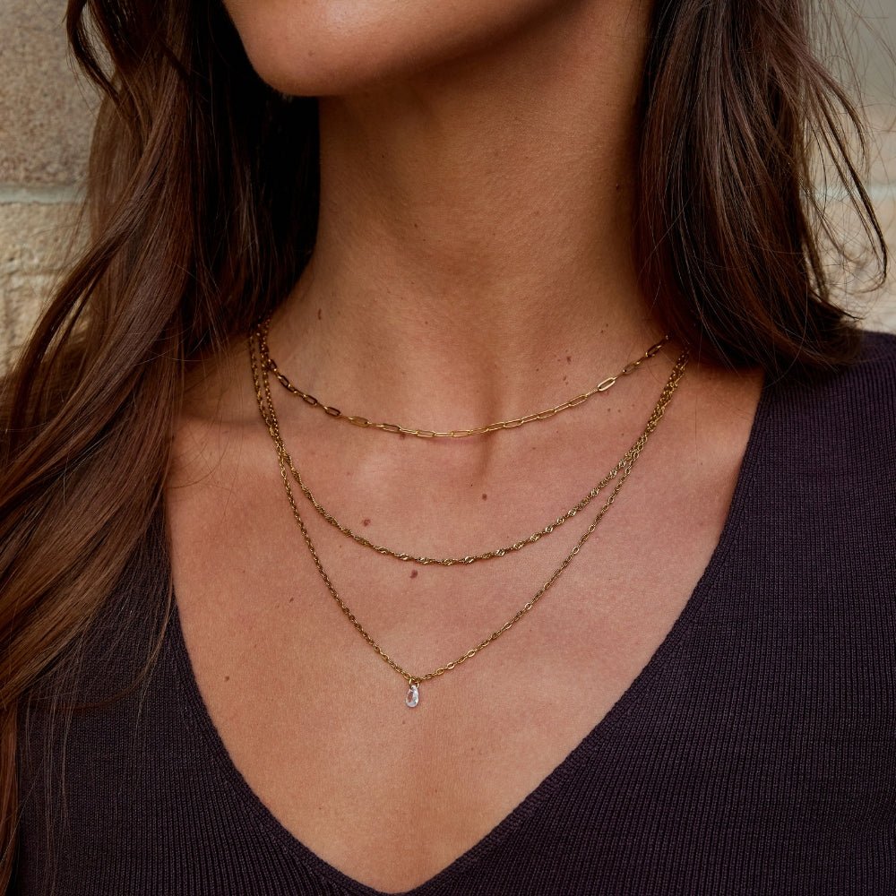 Romana Triple Chain Necklace