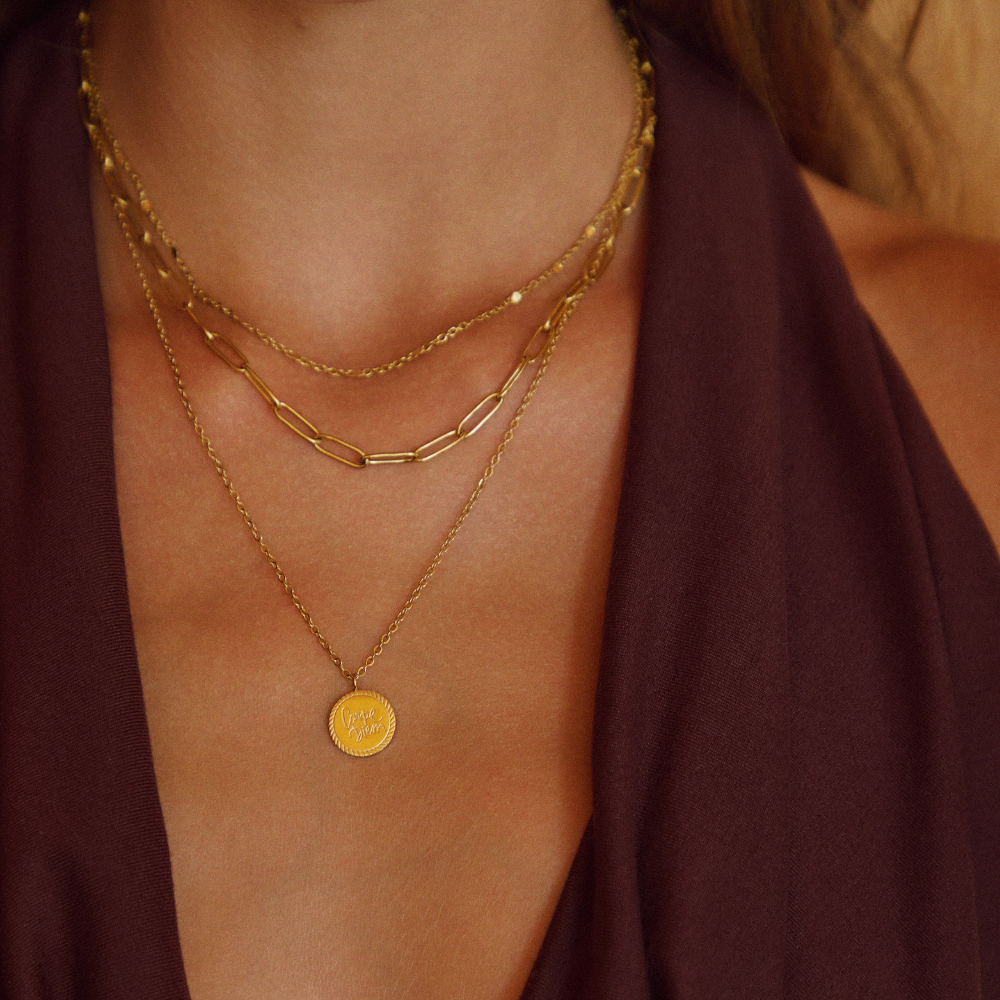 Loredana Layered Coin Necklace