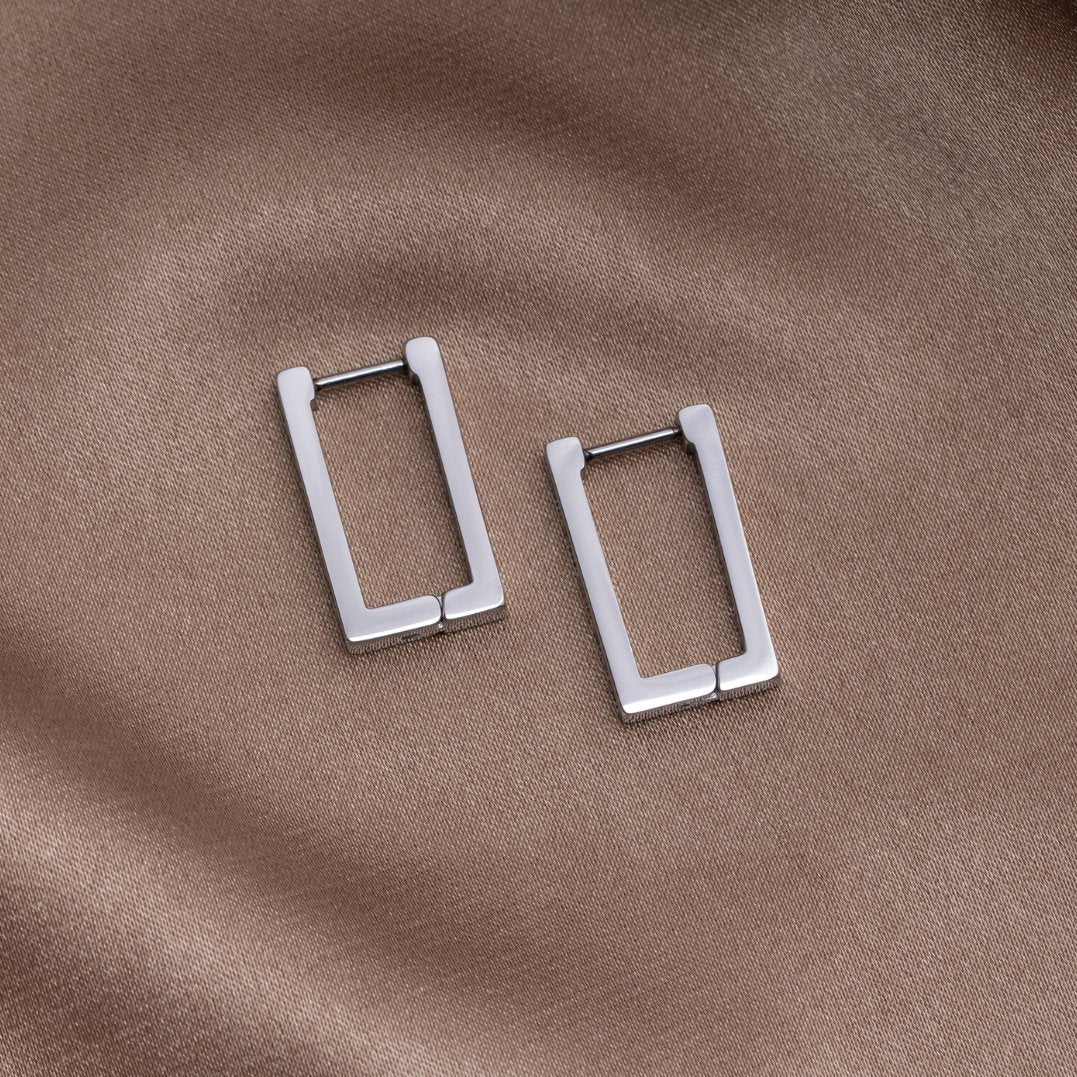 Tecla Rectangle Hoops