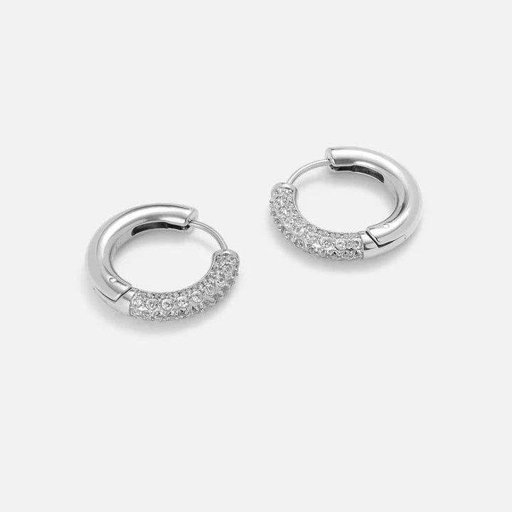 Pavé Huggie Earrings