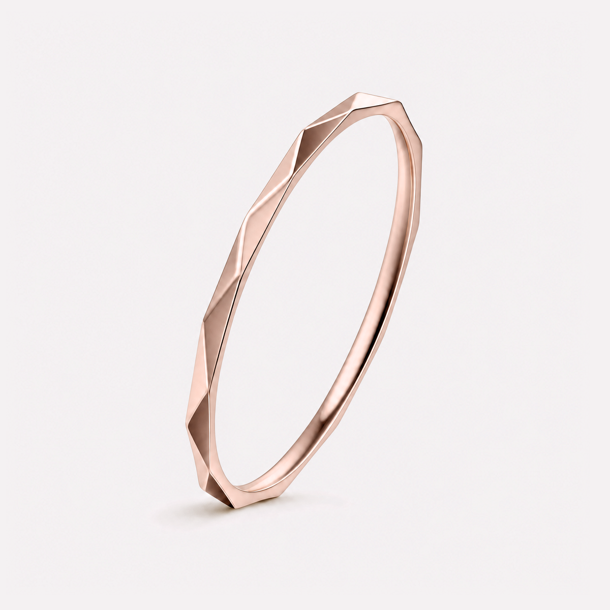 Sveva Faceted Stacking Ring