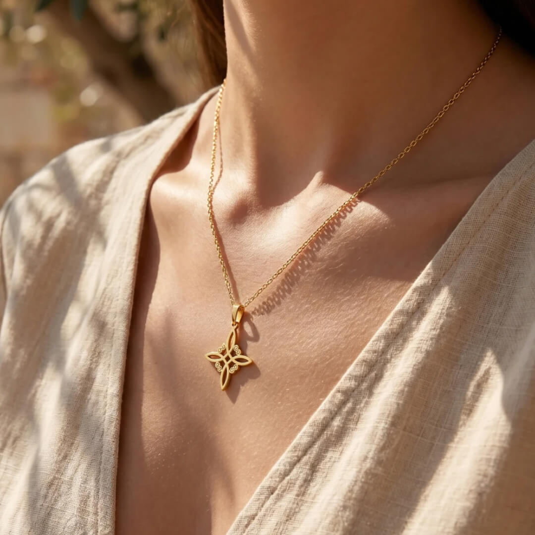 Protection Knot Shield Necklace