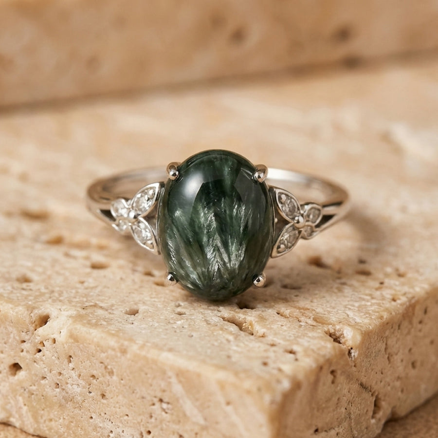 "Reconnection" Adjustable Ring in Seraphinite