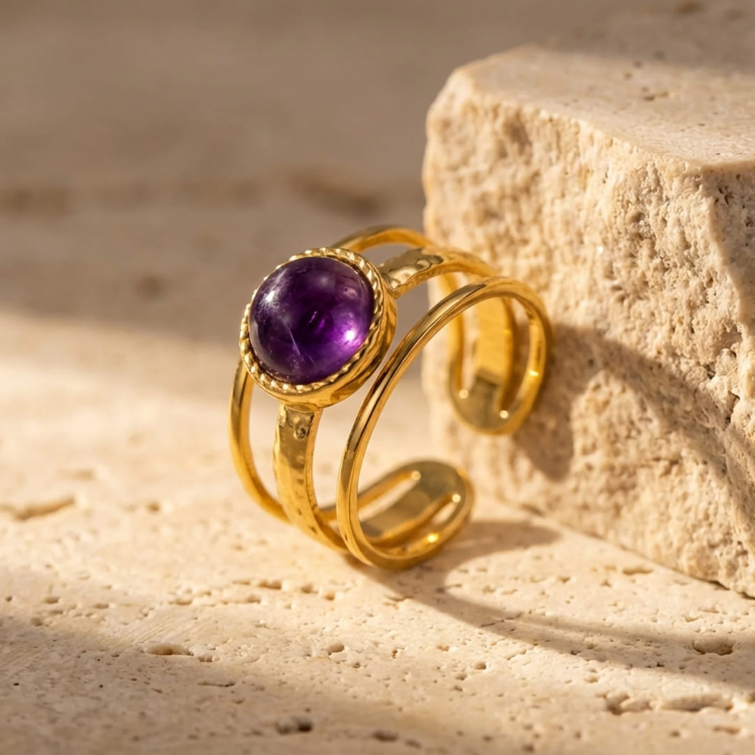 "Essence" Ring in Amethyst