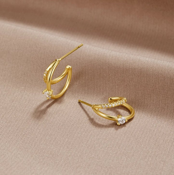 Flavia Charm Hoops