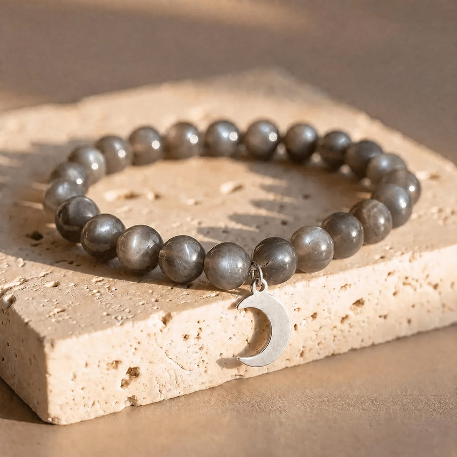 "Gleam of Mist" Bracelet in Moonstone