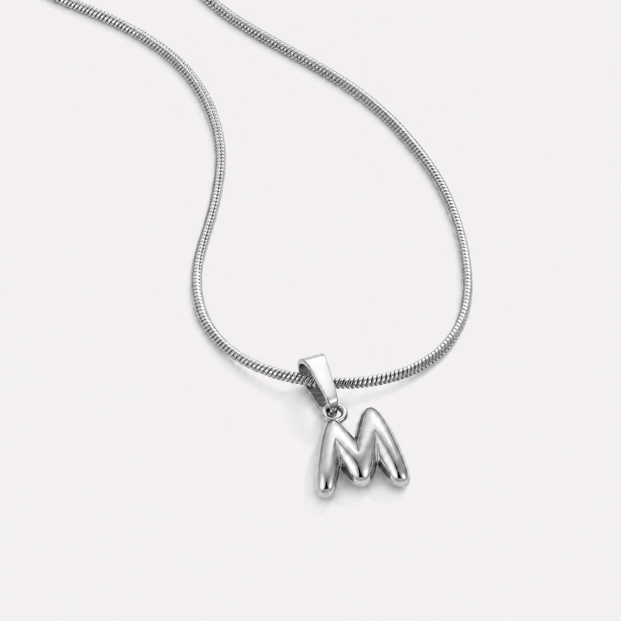 Bettina Bubble Initial Necklace
