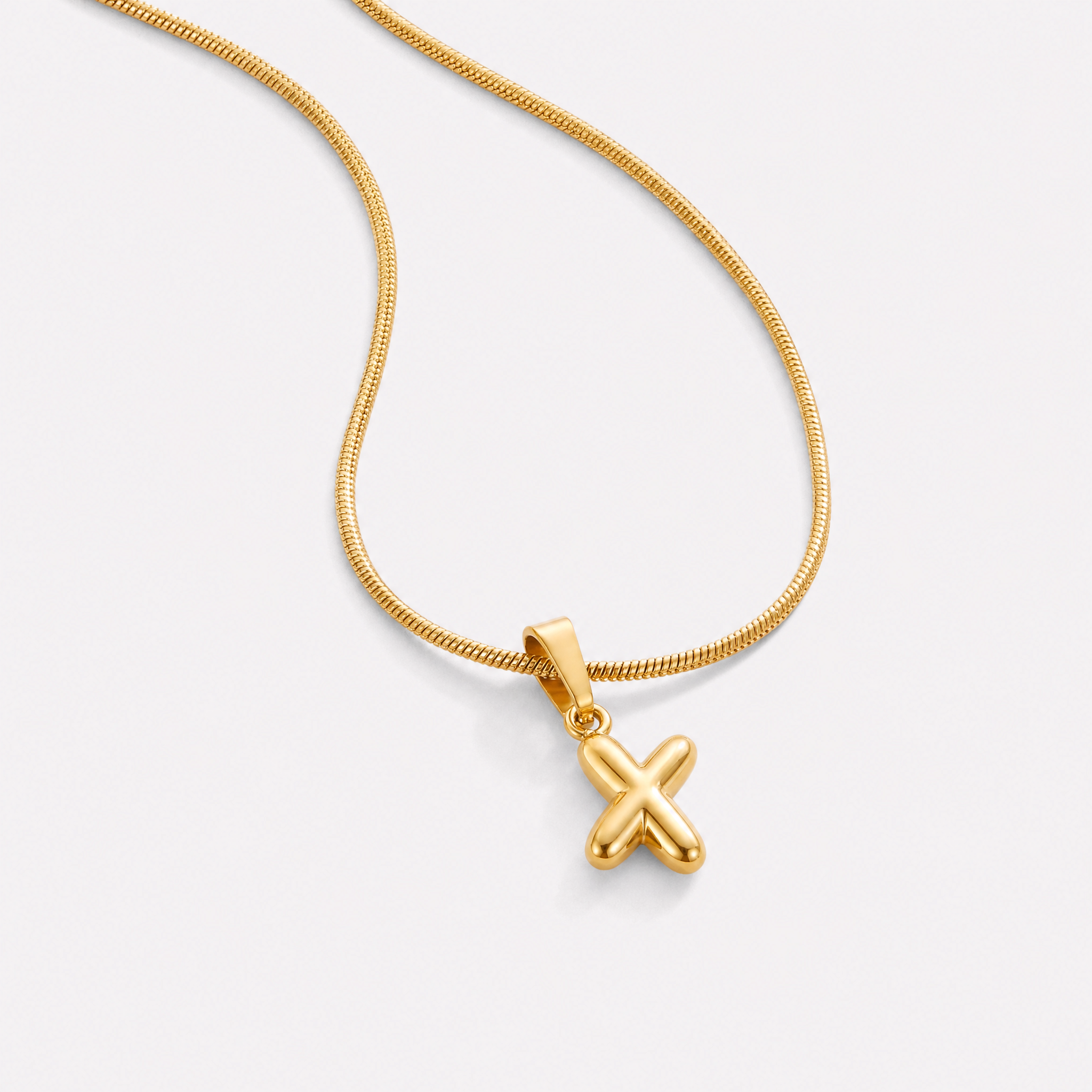Bettina Bubble Initial Necklace