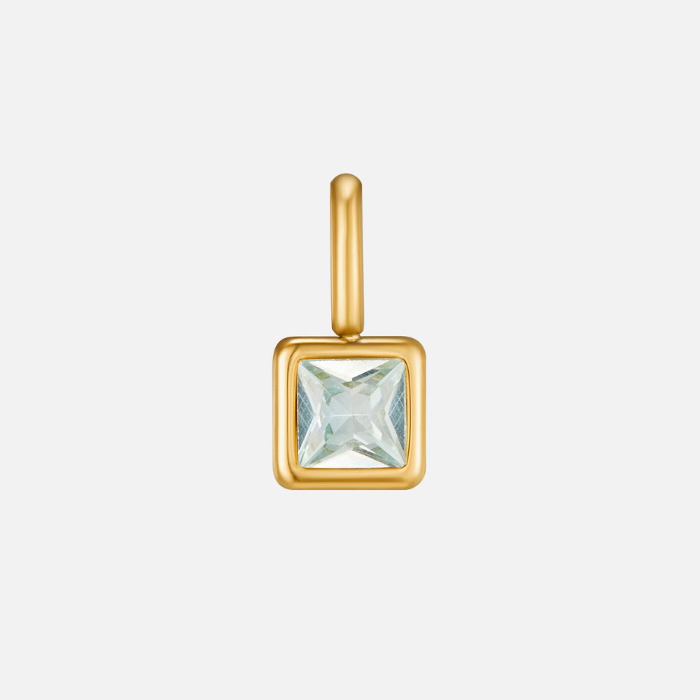 Benedetta Square Birthstone Necklace
