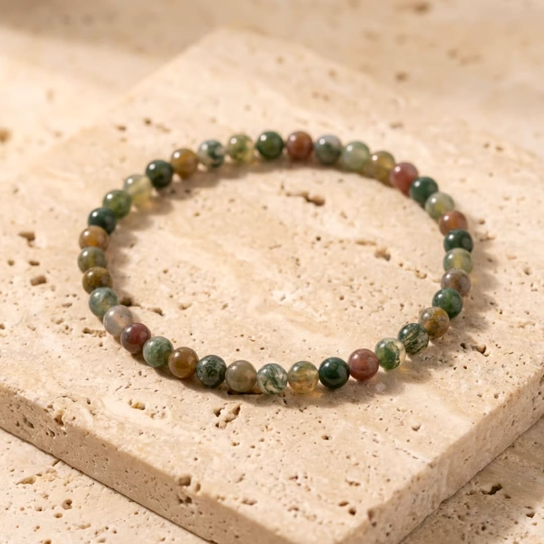 Fine 4 mm Stone Bead Bracelet