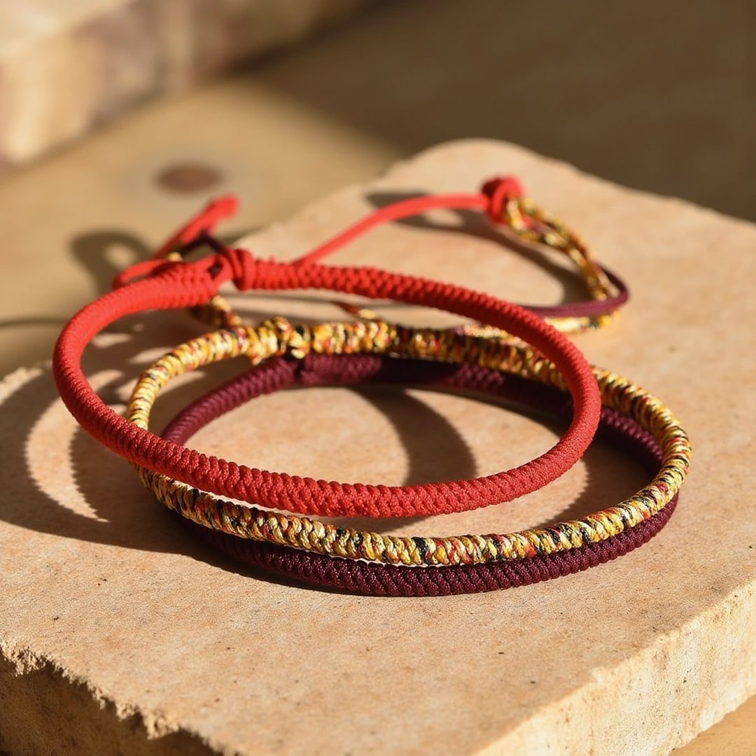 "Lucky Charm" Tibetan Style Bracelet Trio