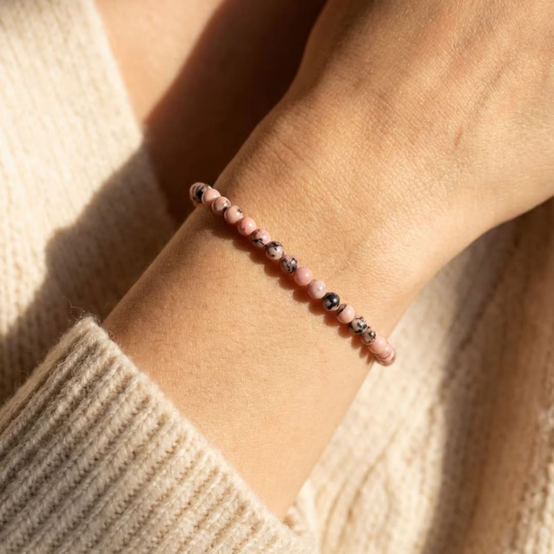 Fine 4 mm Stone Bead Bracelet