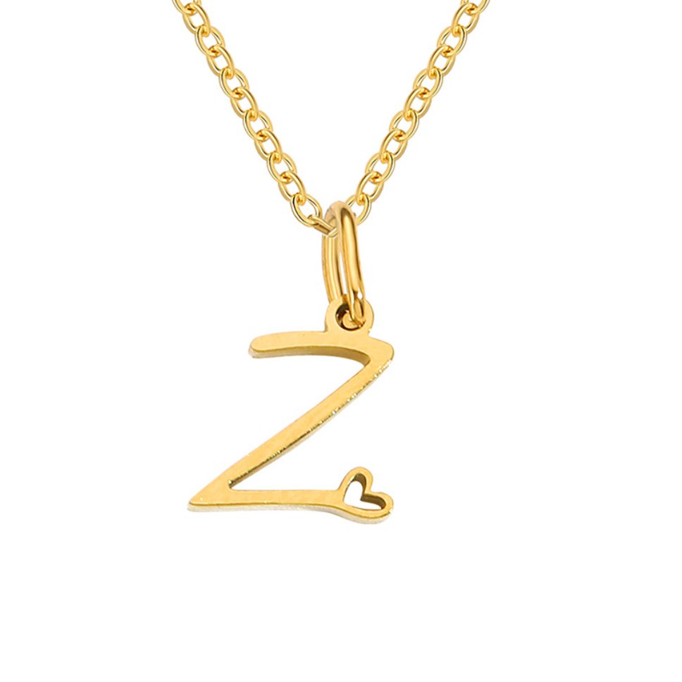 Carina Heart Initial Necklace