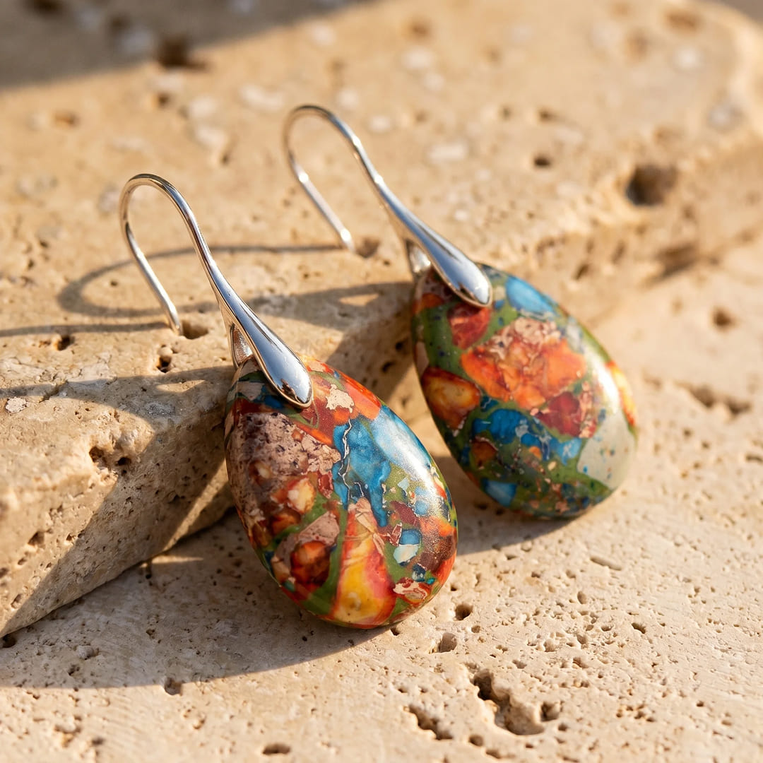"Harlequin Drops" Earrings