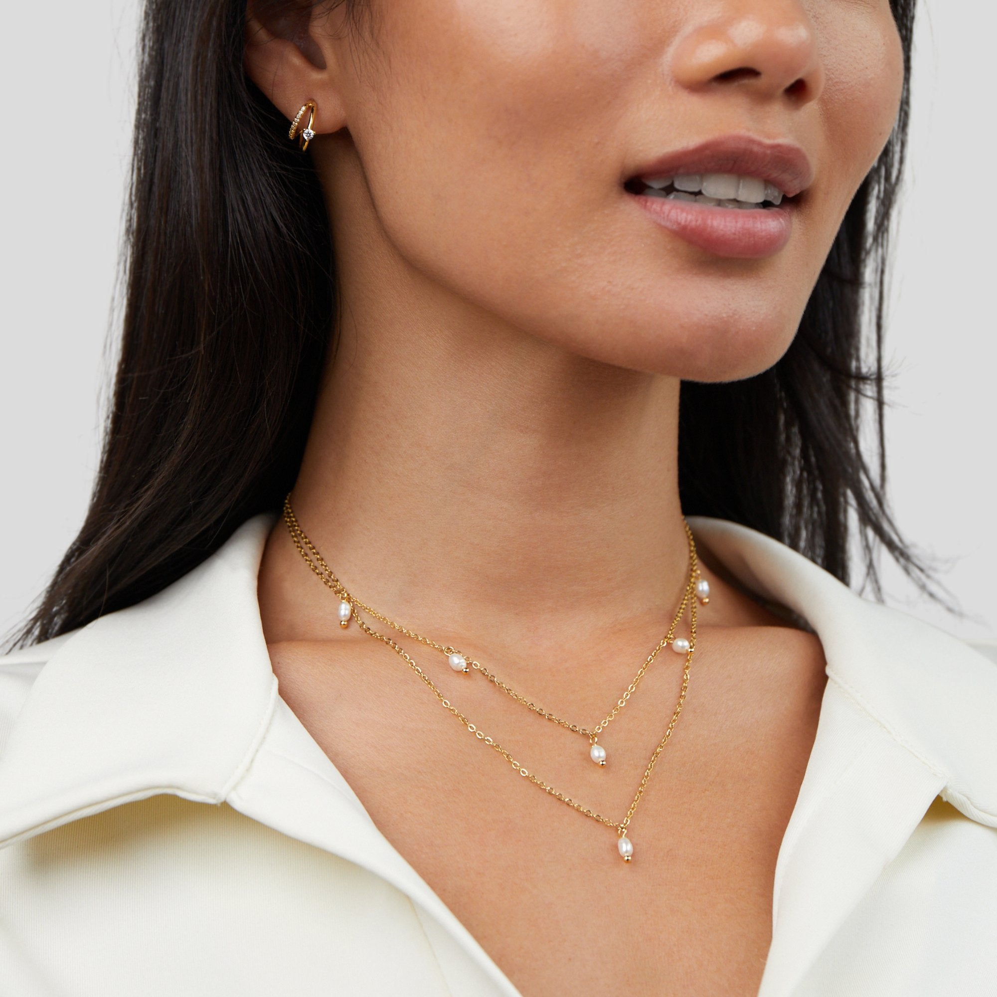Ersilia Pearl Drop Necklace