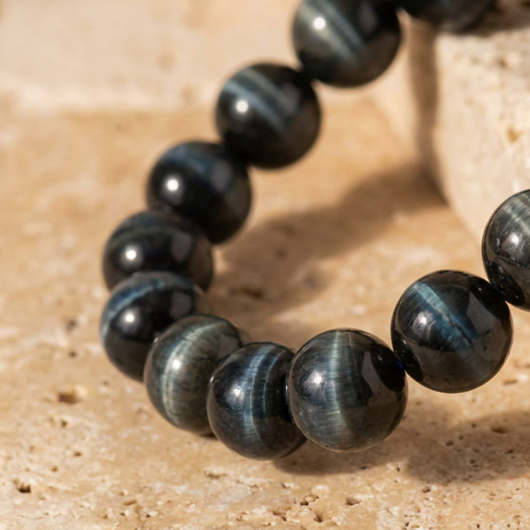 "Benevolent Guide" Bracelet in Hawk's Eye