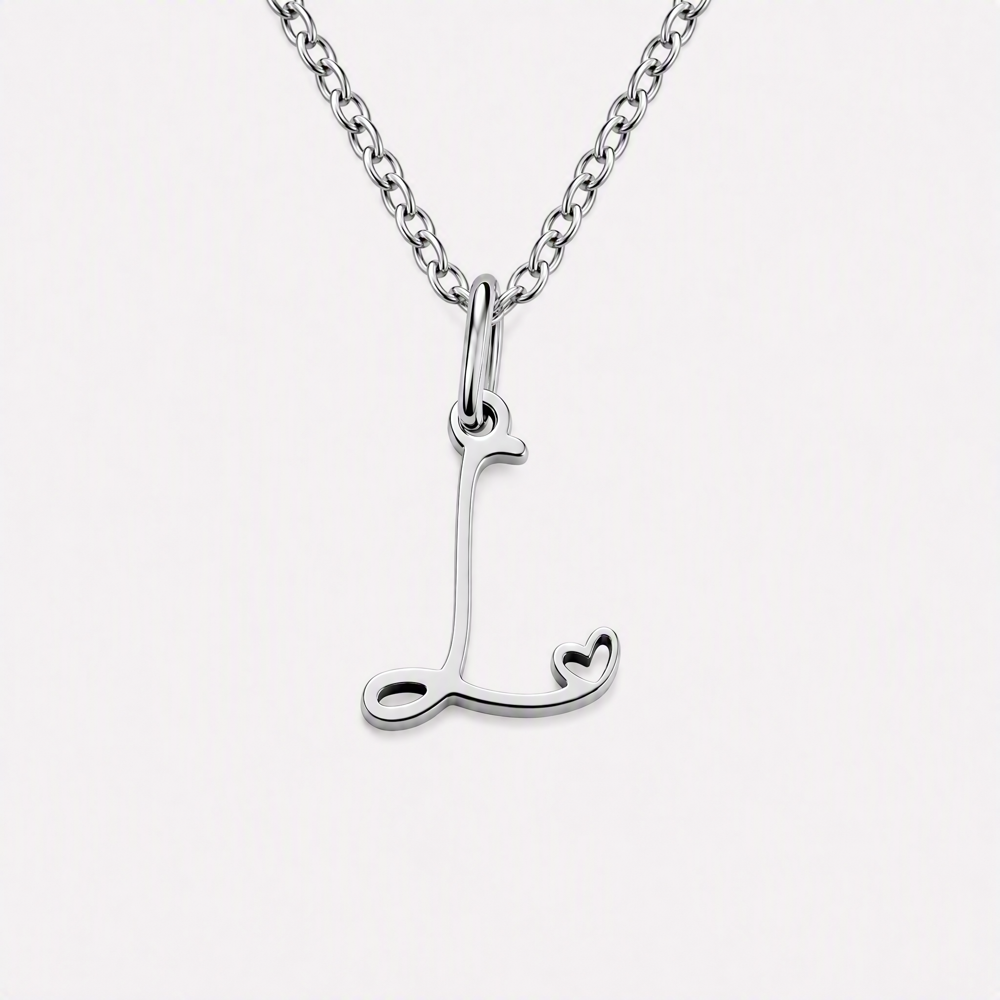 Carina Heart Initial Necklace