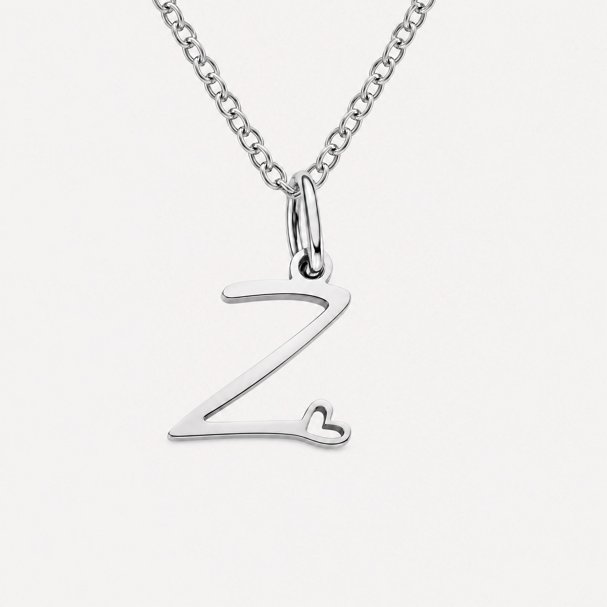Carina Heart Initial Necklace