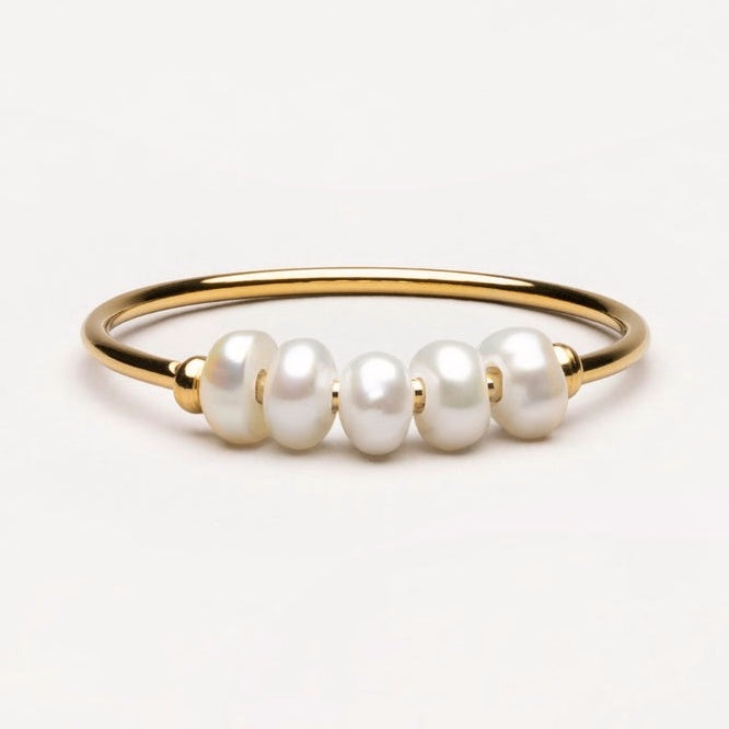 Perlina Pearl Row Ring