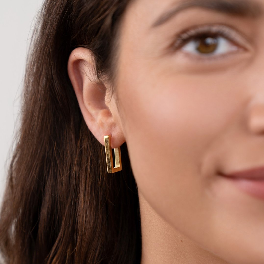 Tecla Rectangle Hoops