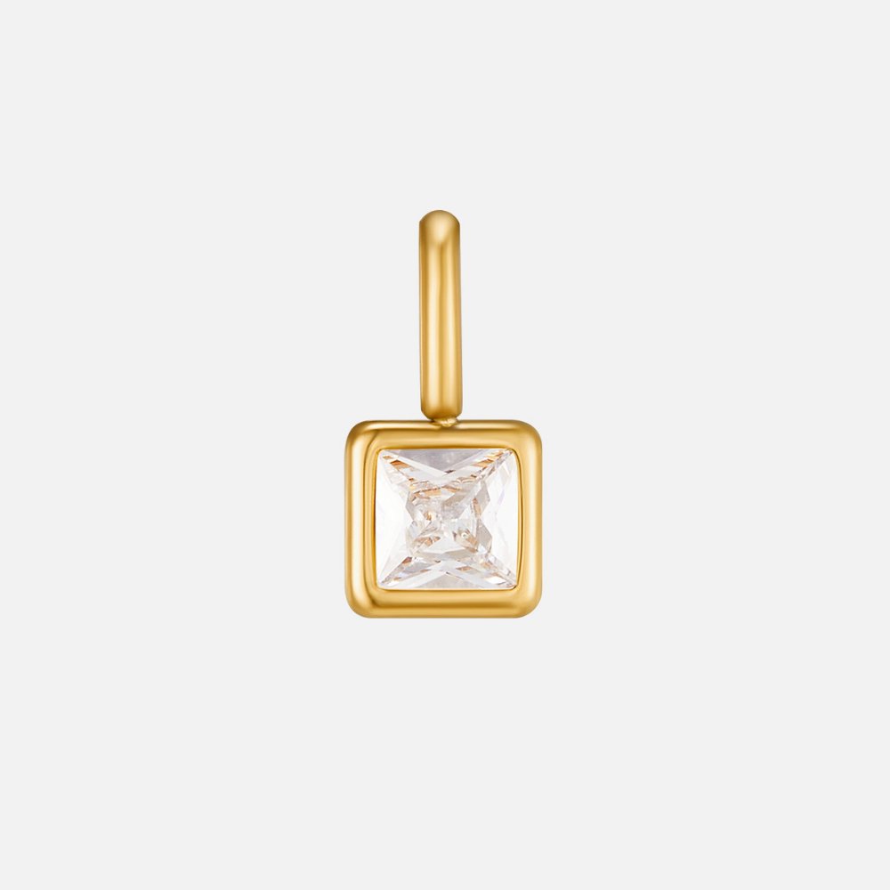 Benedetta Square Birthstone Necklace