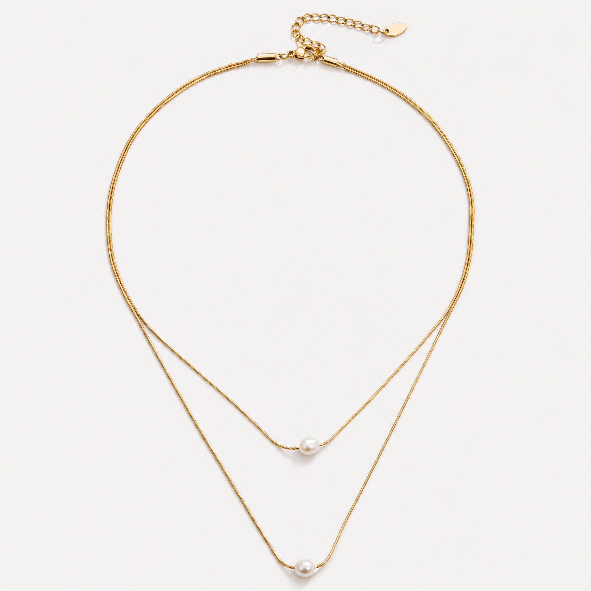Maddalena Layered Pearl Necklace