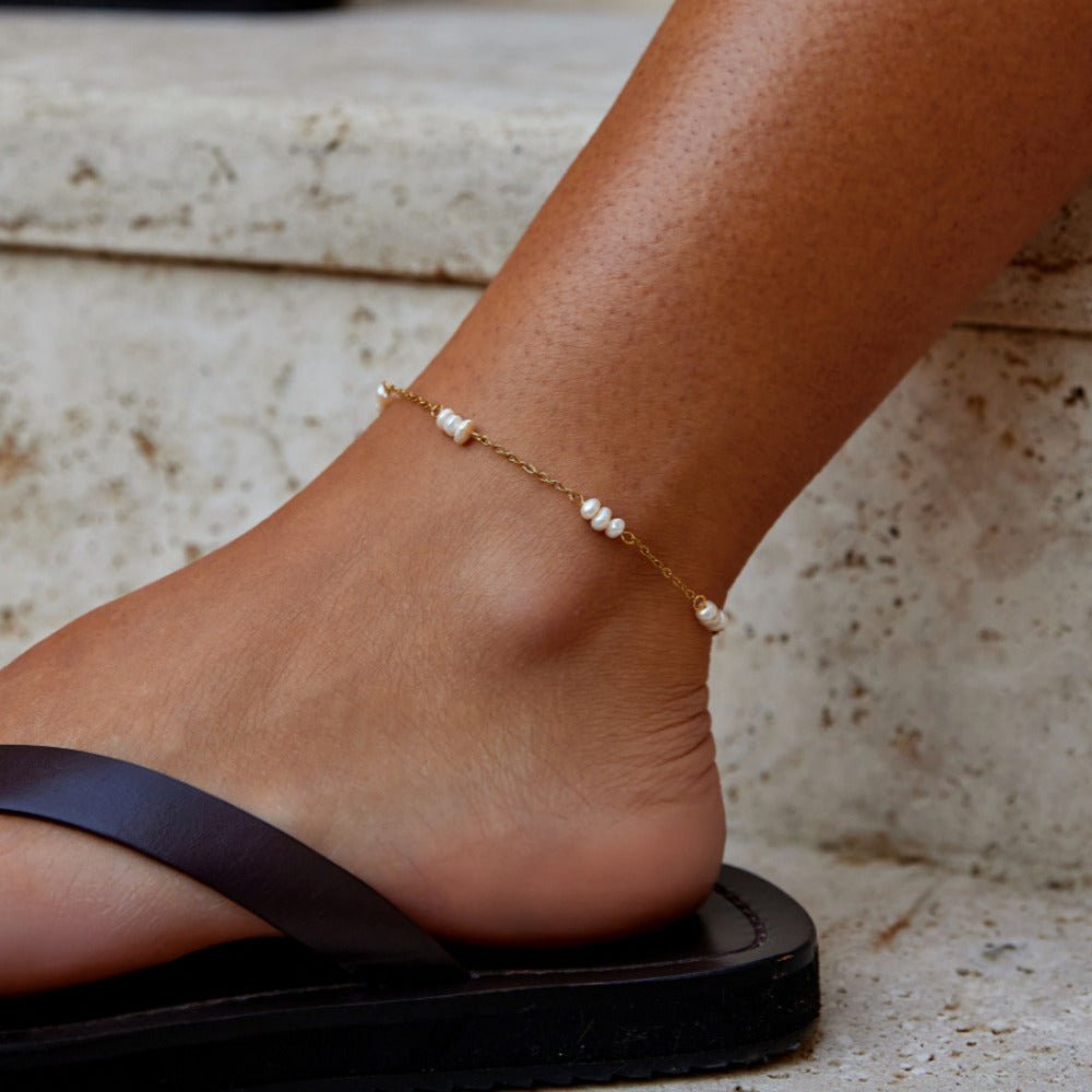 Nerina Pearl Anklet
