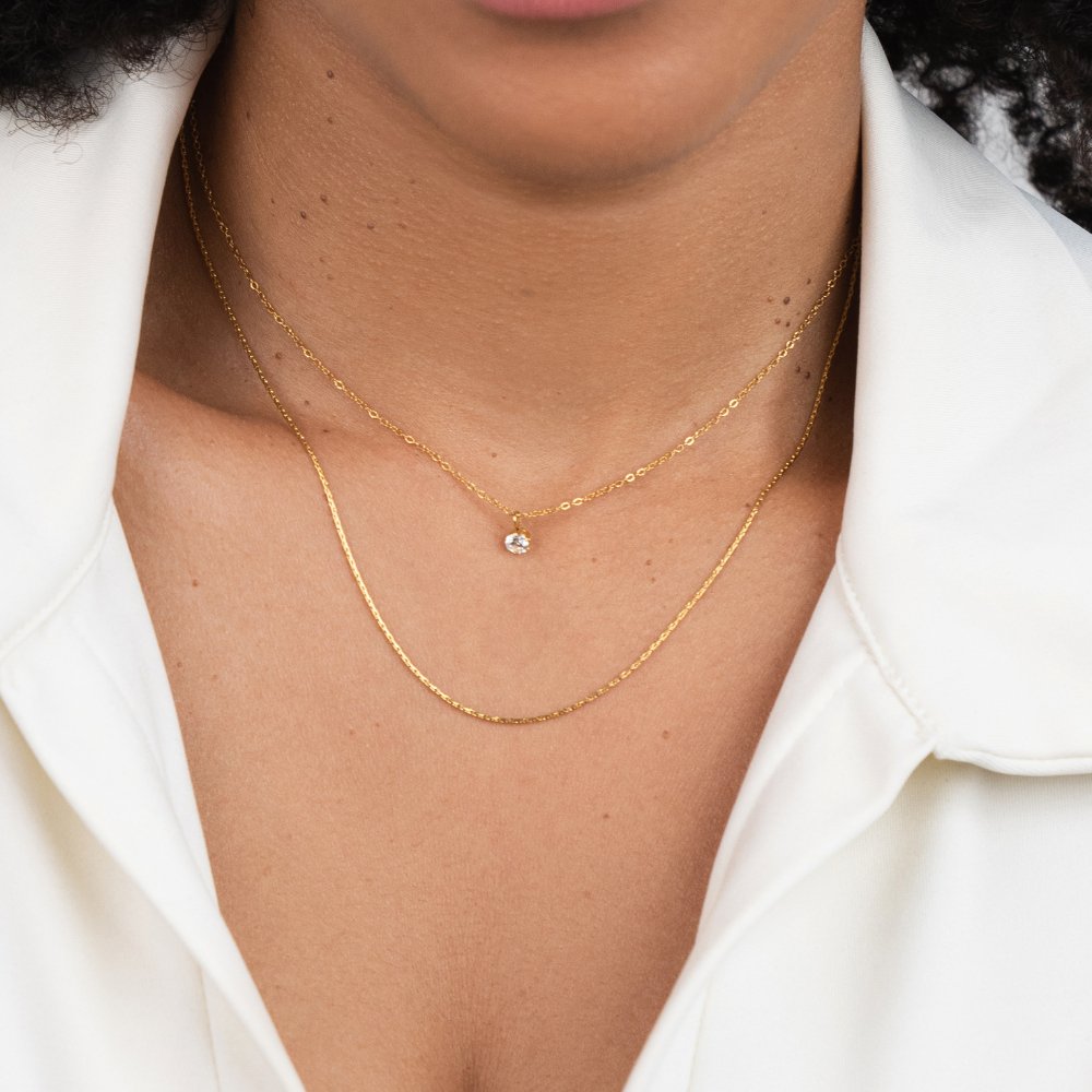 Michela Layered Crystal Necklace