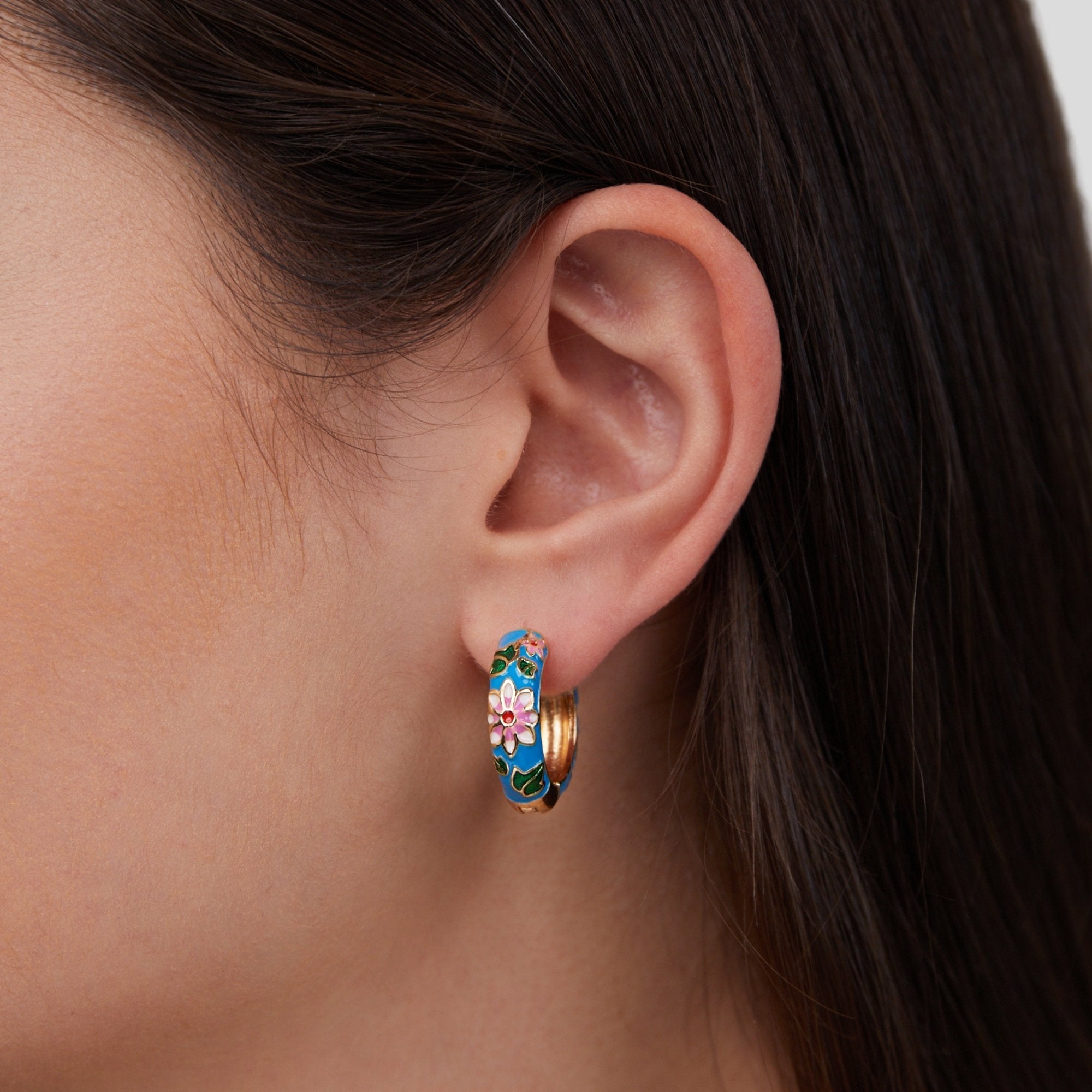 Floriana Flower Hoops
