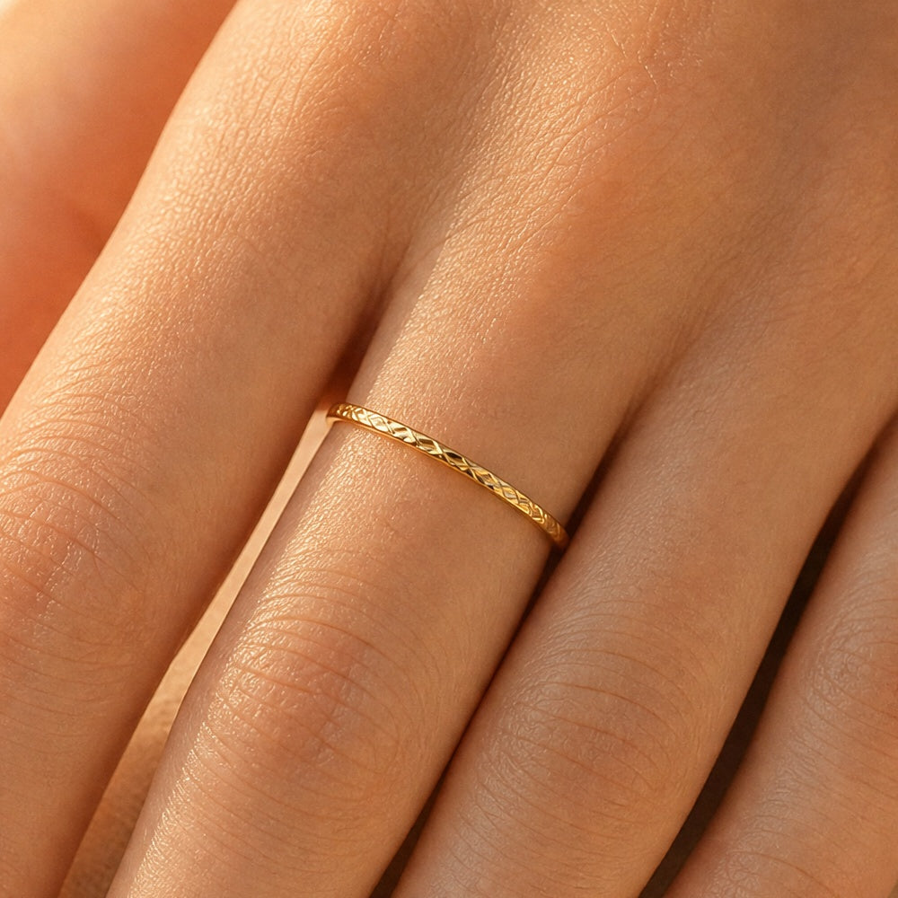 Emanuela Lattice Stacking Ring