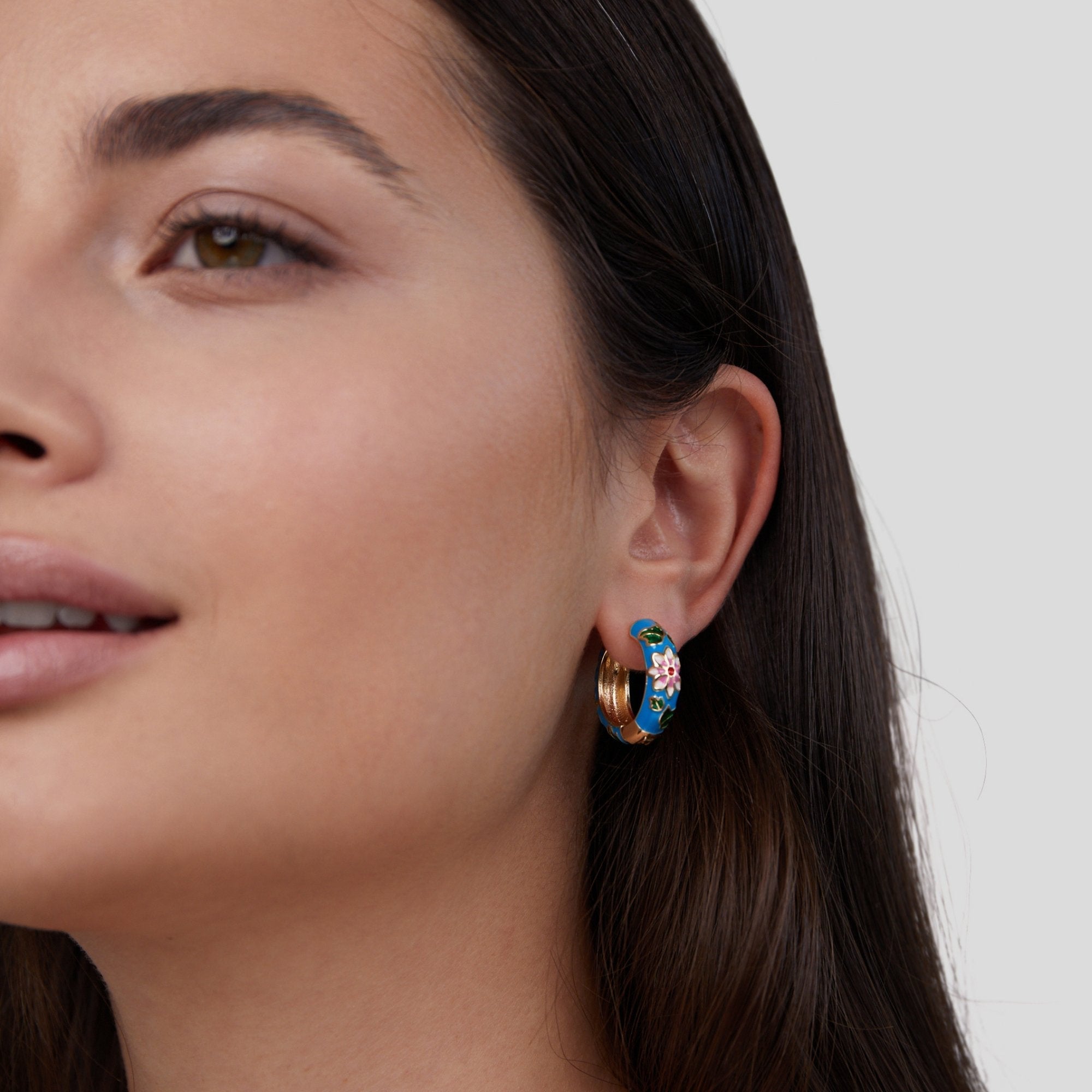 Floriana Flower Hoops