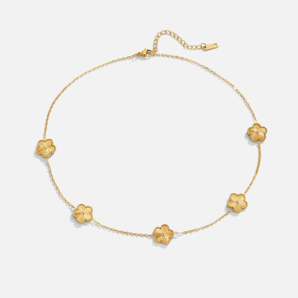 Claudia Clover Cluster Necklace