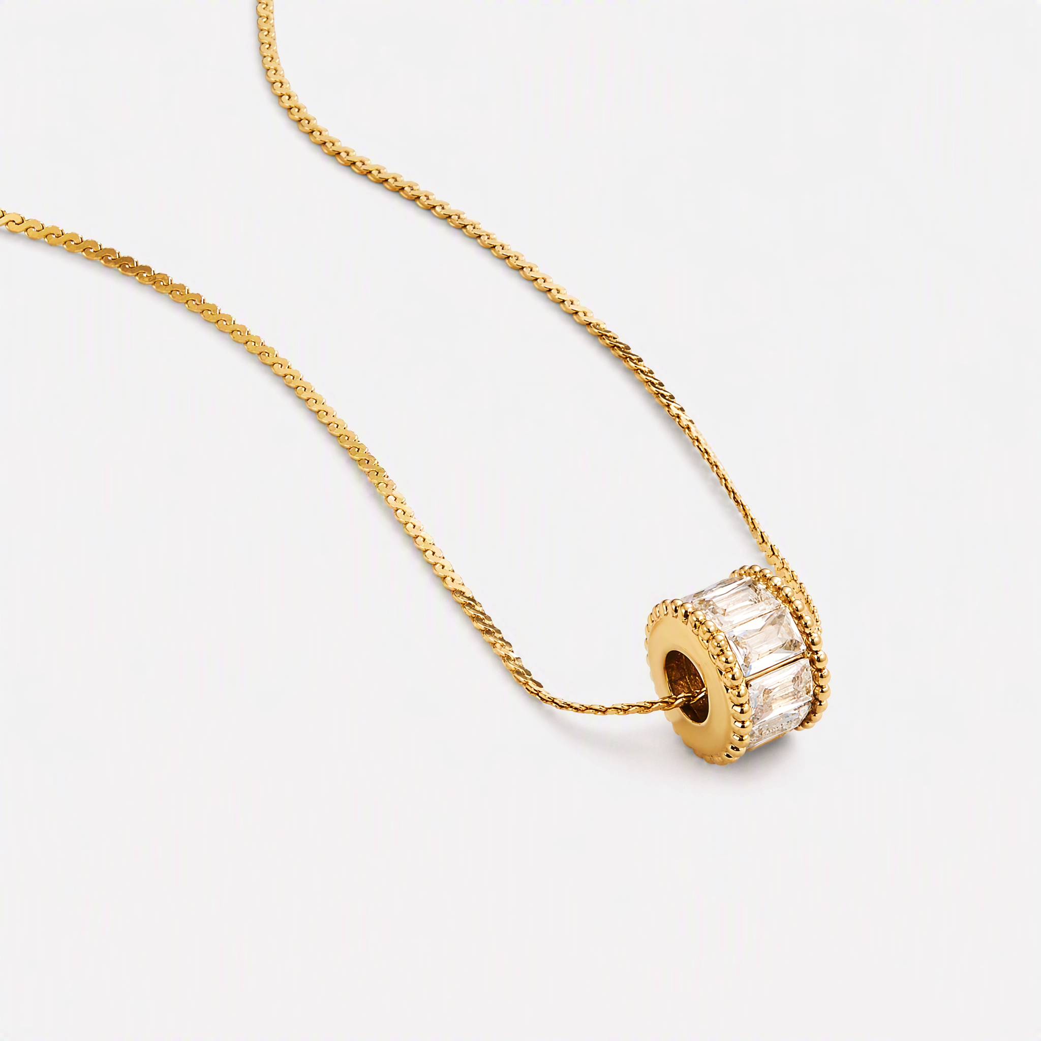 Amalia Crystal Charm Necklace