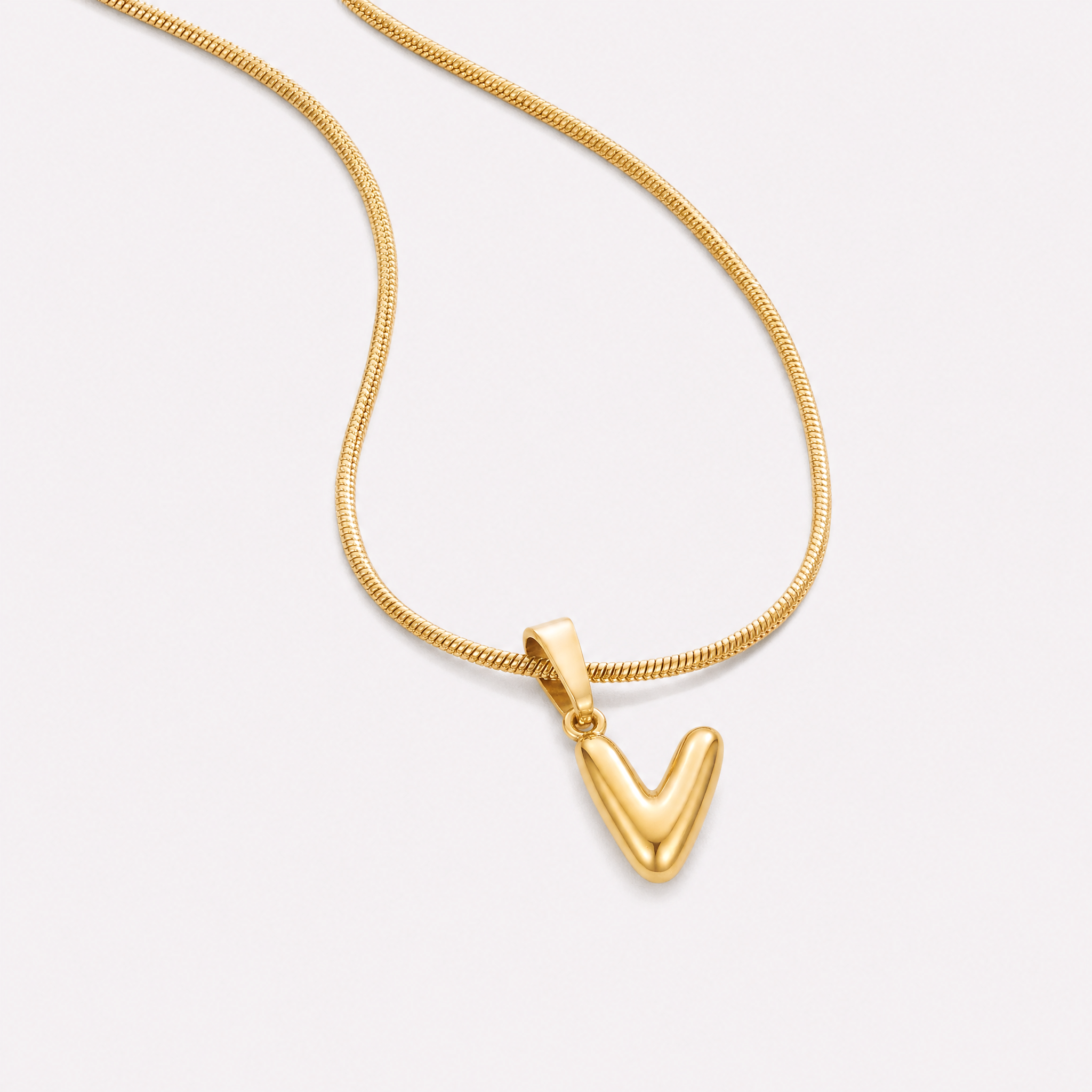Bettina Bubble Initial Necklace
