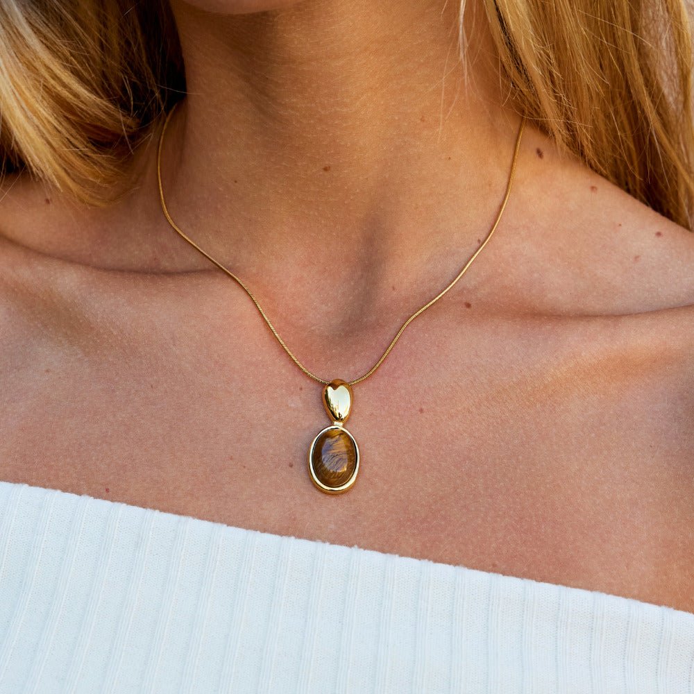 Leandra Tiger Eye Necklace