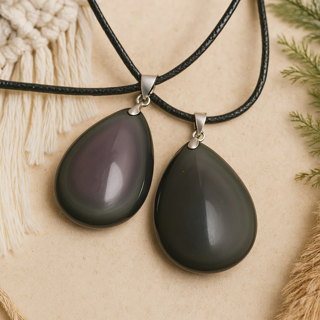 Drop Pendant in Celestial Eye Obsidian