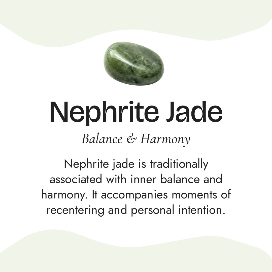 "Dhara" Bracelet in Nephrite Jade