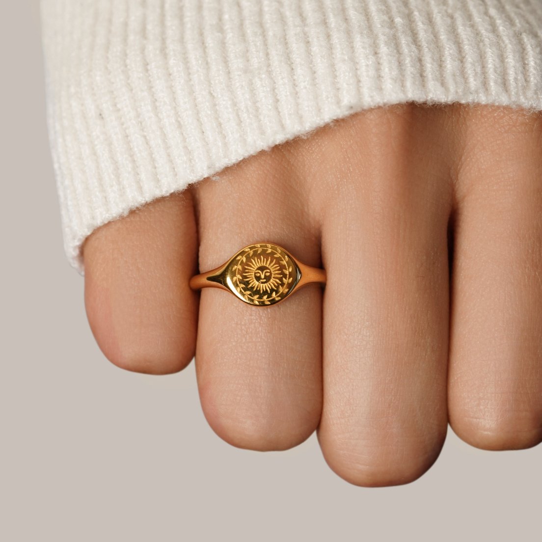 Domenica Sun Signet Ring