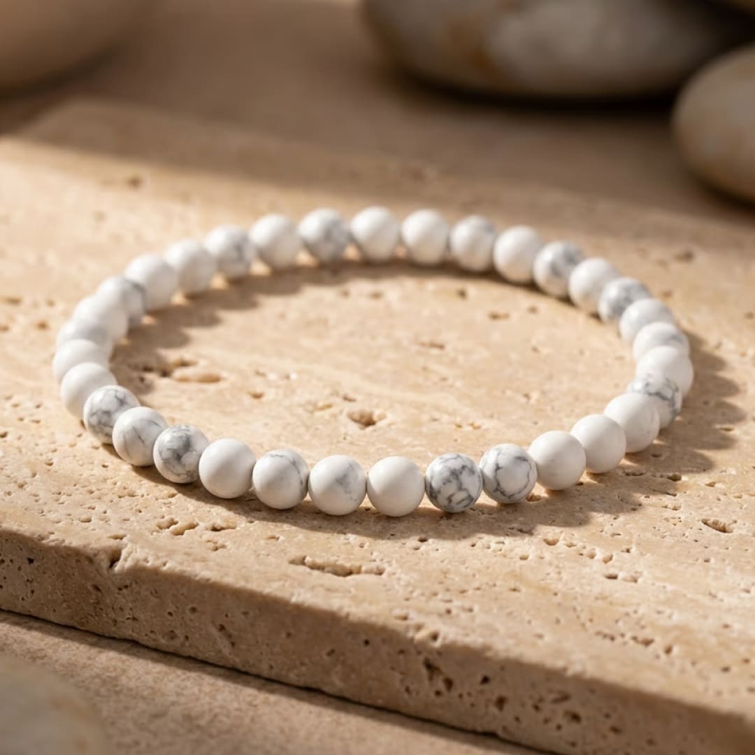 Fine 4 mm Stone Bead Bracelet