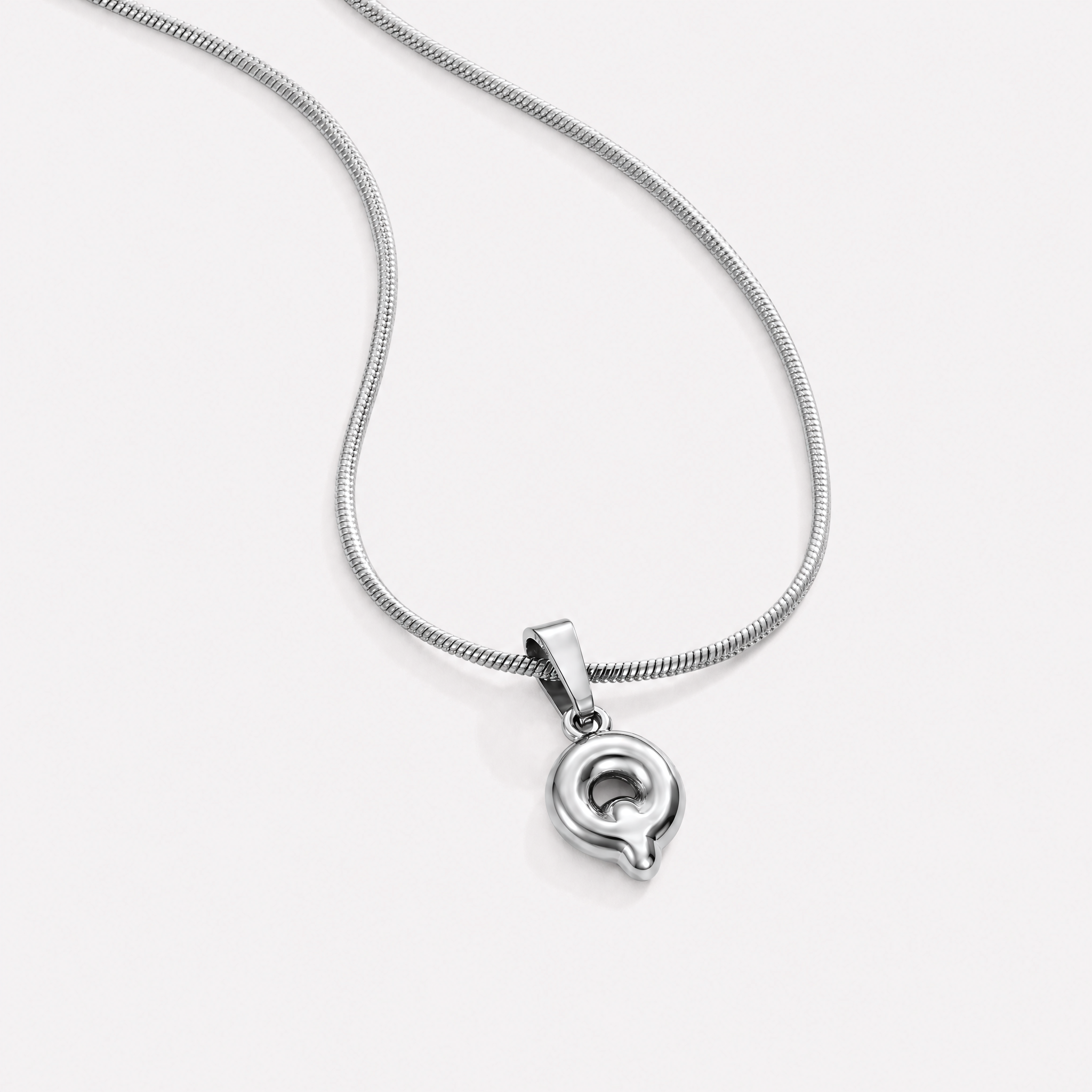 Bettina Bubble Initial Necklace