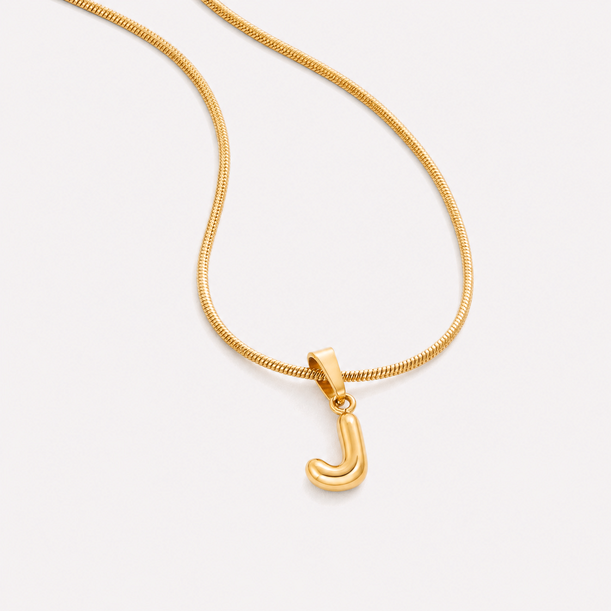 Bettina Bubble Initial Necklace