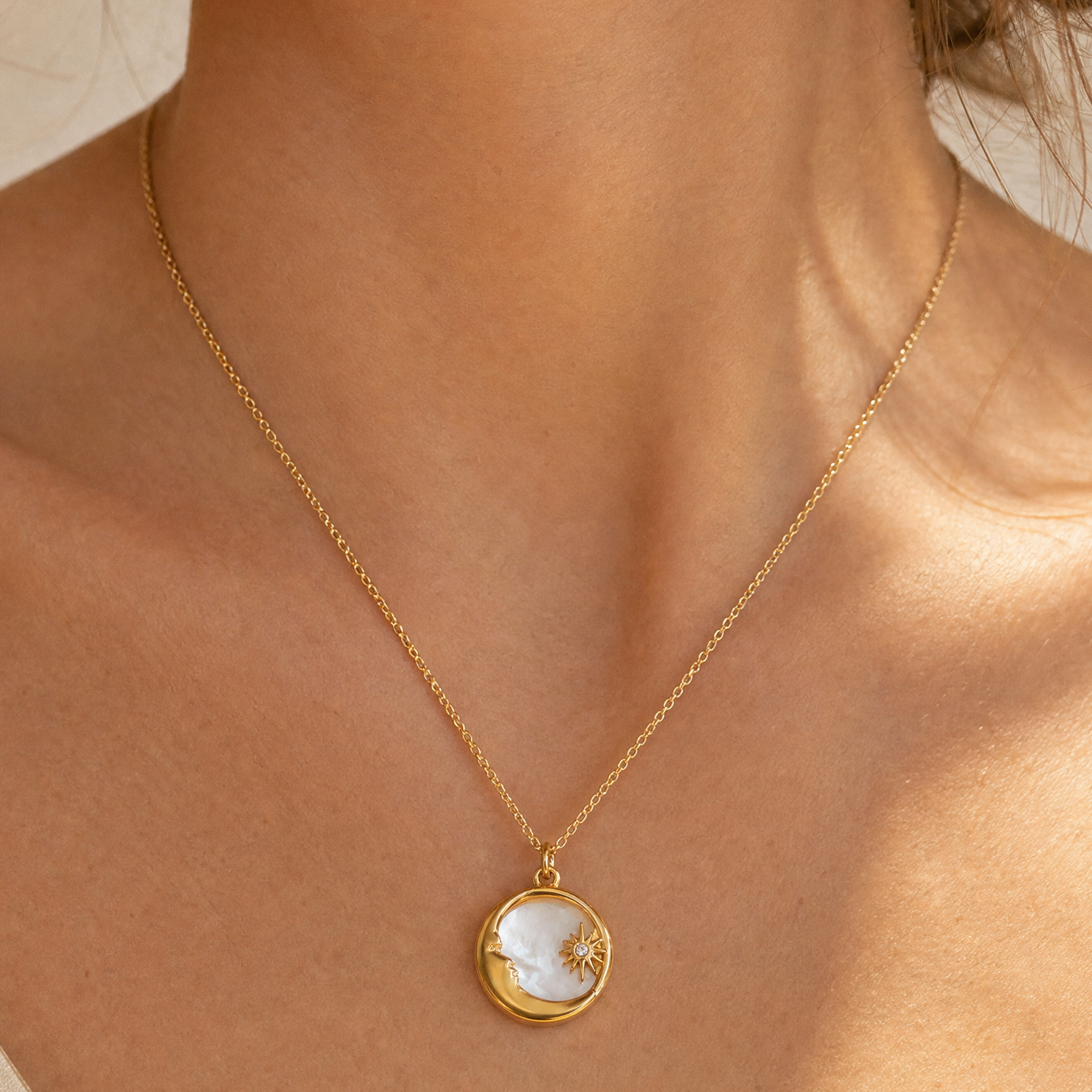 Diana Moon and Star Necklace