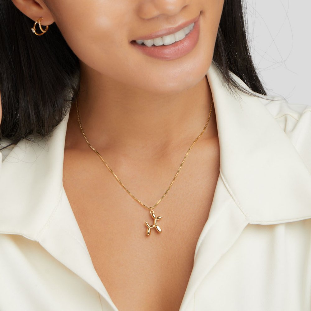 Cinzia Balloon Dog Necklace