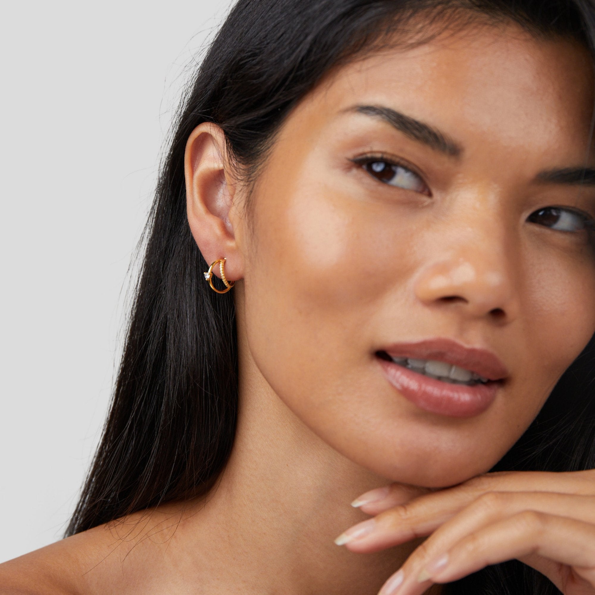 Flavia Charm Hoops