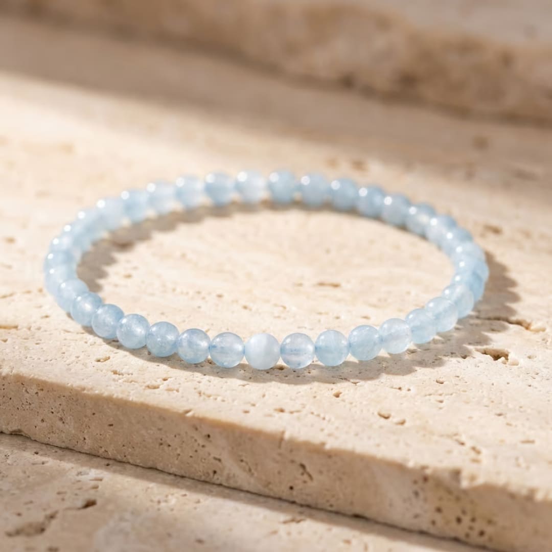 Fine 4 mm Stone Bead Bracelet