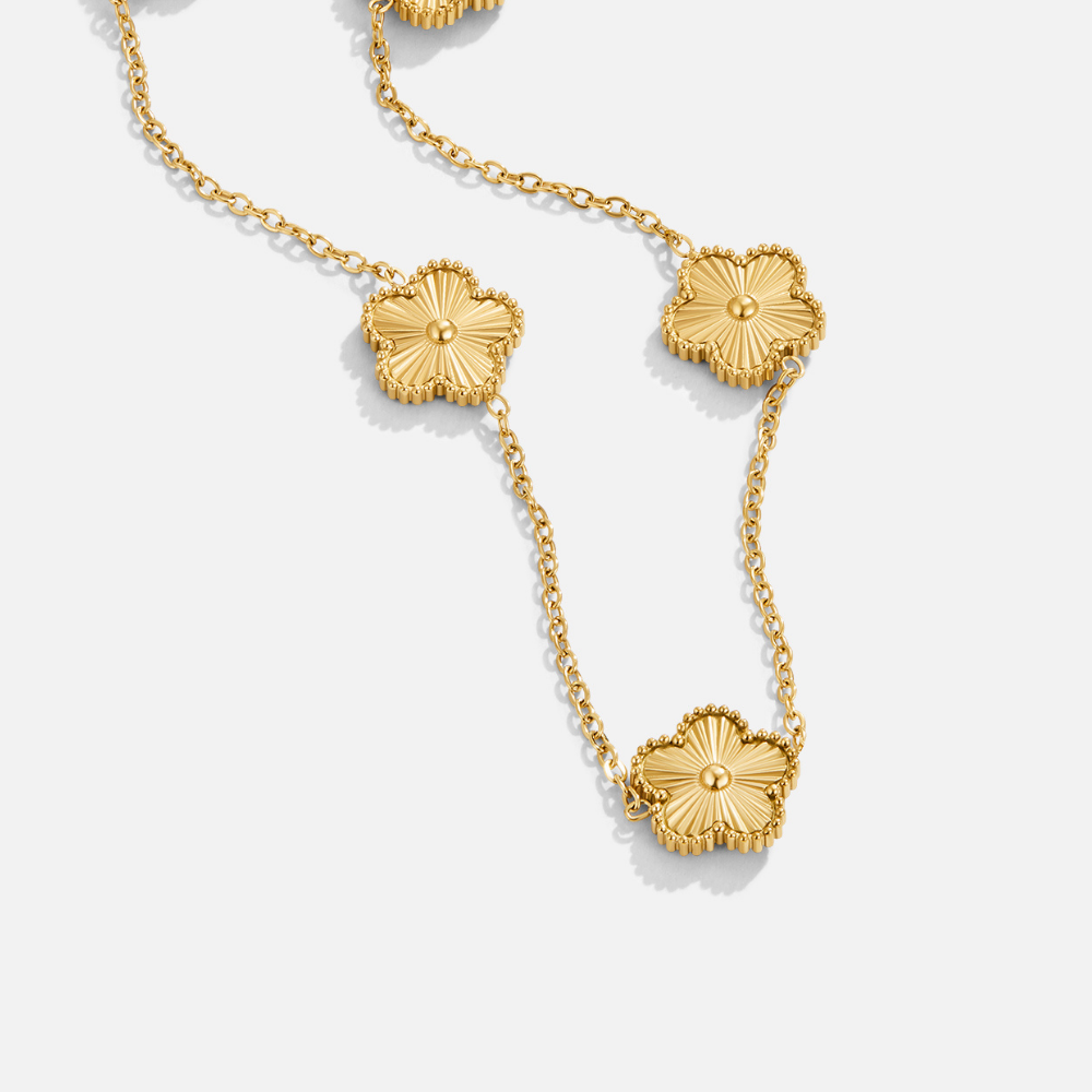 Claudia Clover Cluster Necklace