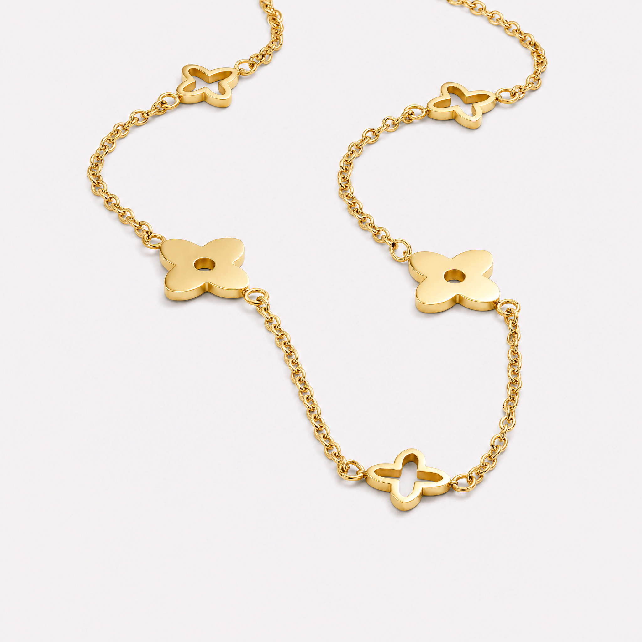 Santina Clover Chain Necklace