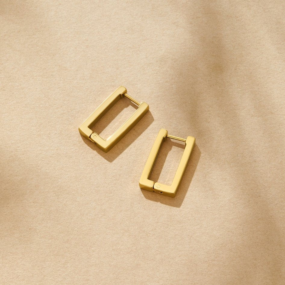 Tecla Rectangle Hoops