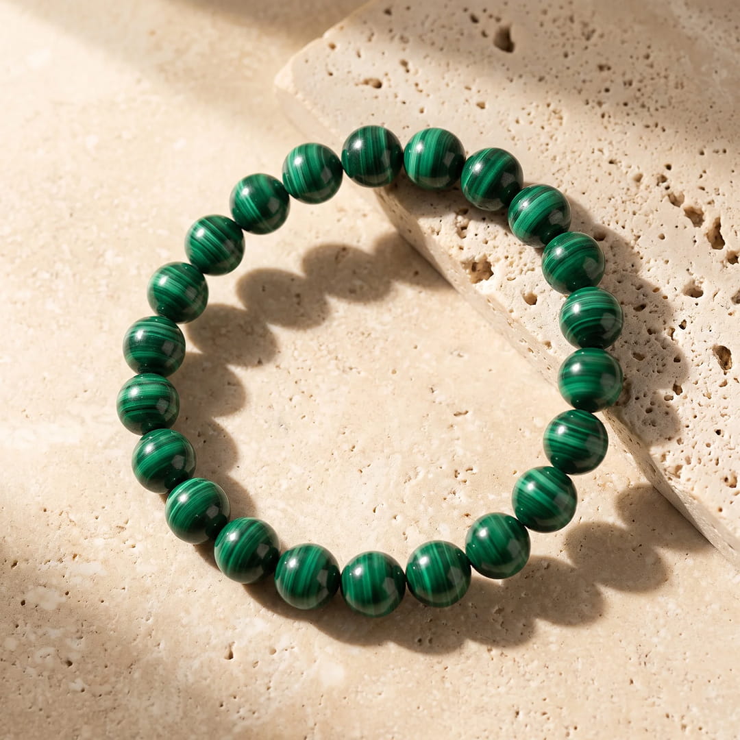 "Renewal" Bracelet in Malachite