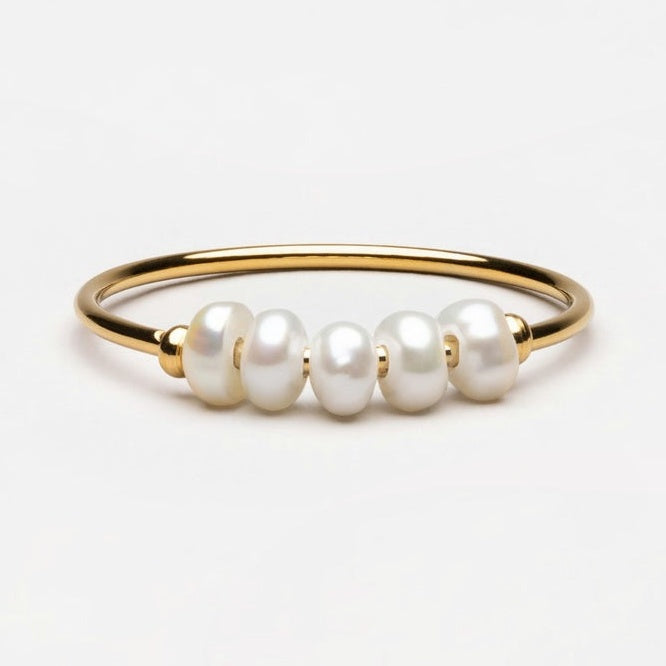 Perlina Pearl Row Ring